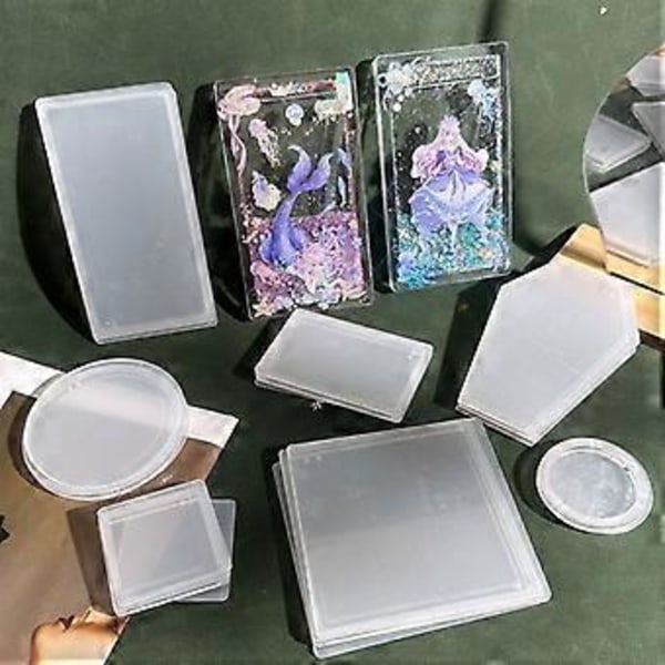 DIY Skaka Akryl Kvicksand Tom Platta DIY Handgjord Kvicksand Tegel Material Set Kvicksand Platta Akryl Material style 18