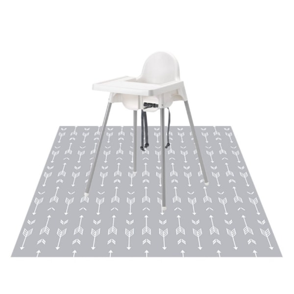 Baby Splat Mat för under barnstol (51" x 51") Tvättbar Baby Flo