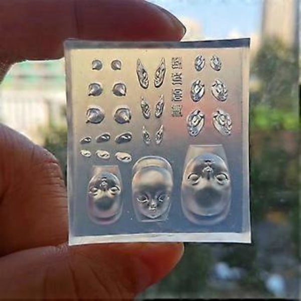 Elf Öra Nagel Skulpteringsformar Elf Docka DIY Stämplingsschabloner DIY Manikyr Tillbehör DIY Nagelkonstverktyg för Nagelkonst 1