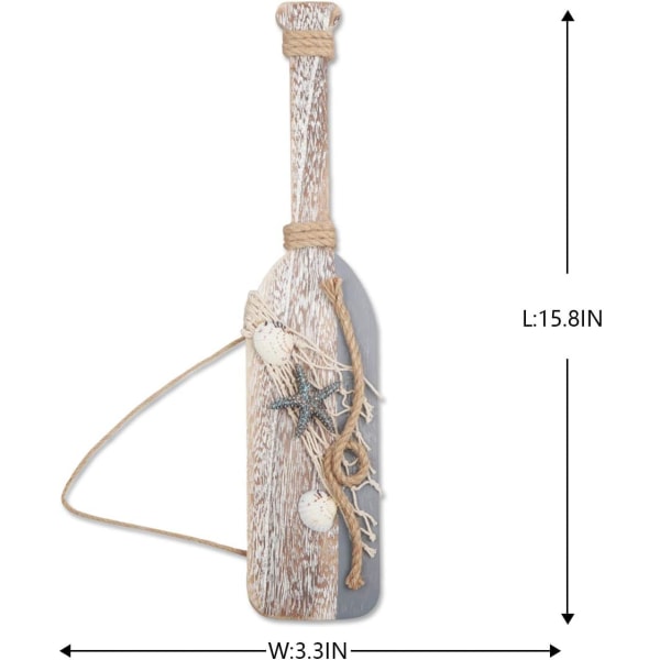 1 stk 40 CM tredekoråre med sjøstjerne og skjell for Nautic