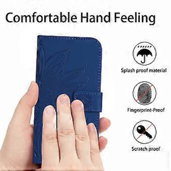 Til Oppo A58 4G Wallet Telefon Cover Solsikke Prægning Stativ Læder Etui med Håndrem Style E