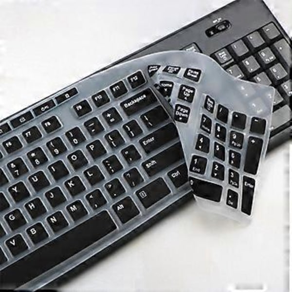 Silikone Tastatur Beskyttelsesfilm til K200 K260 K270 K275 Laptops Beskytter Mod Spild og Forbedrer Holdbarheden - Sort Black