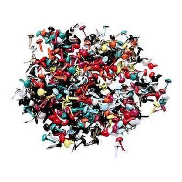 200 stk. Mini Brads Papirclips Dekorative Stempler til Scrapbogsmaterialer ( )