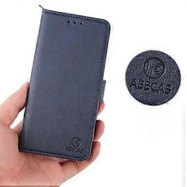 Fodral för iPhone Premium PU-läder plånboksfodral med stativ och flipskydd Red