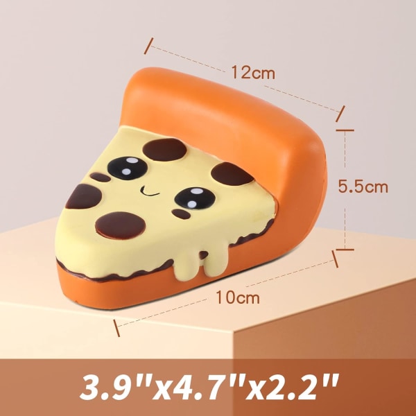 Klämleksaker Jättestor Långsamt Stigande Pizza Anti-Stress Leksaker Squishy Ka