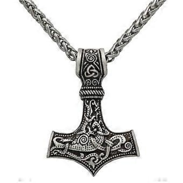 1 stk. Retro Stil Mann Metall Halskjede Stilig Legering Hammer Hals Smykker Dekor