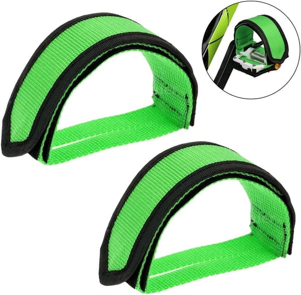 1 Par Sykkelpedalstropper Pedal Tåclips Stropper Tape for Fast G