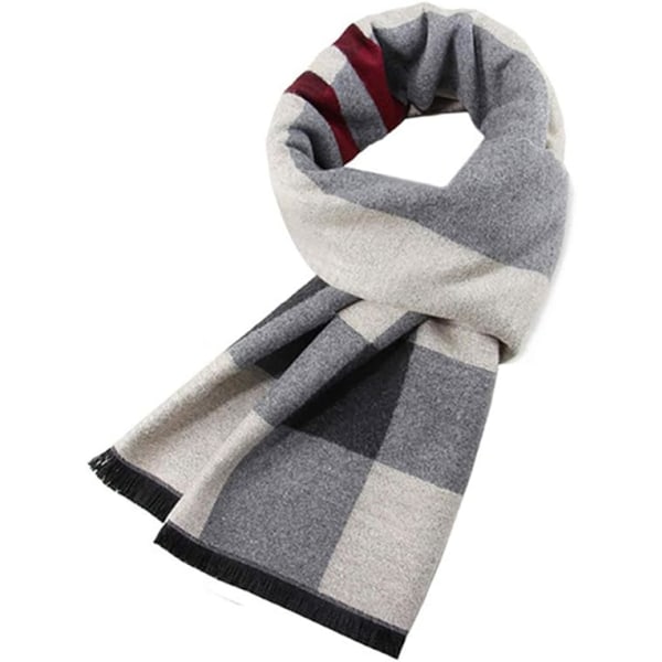 Herrar Halsduk Lång Varm Höst och Vinter Mjuk Bekväm Tartan S