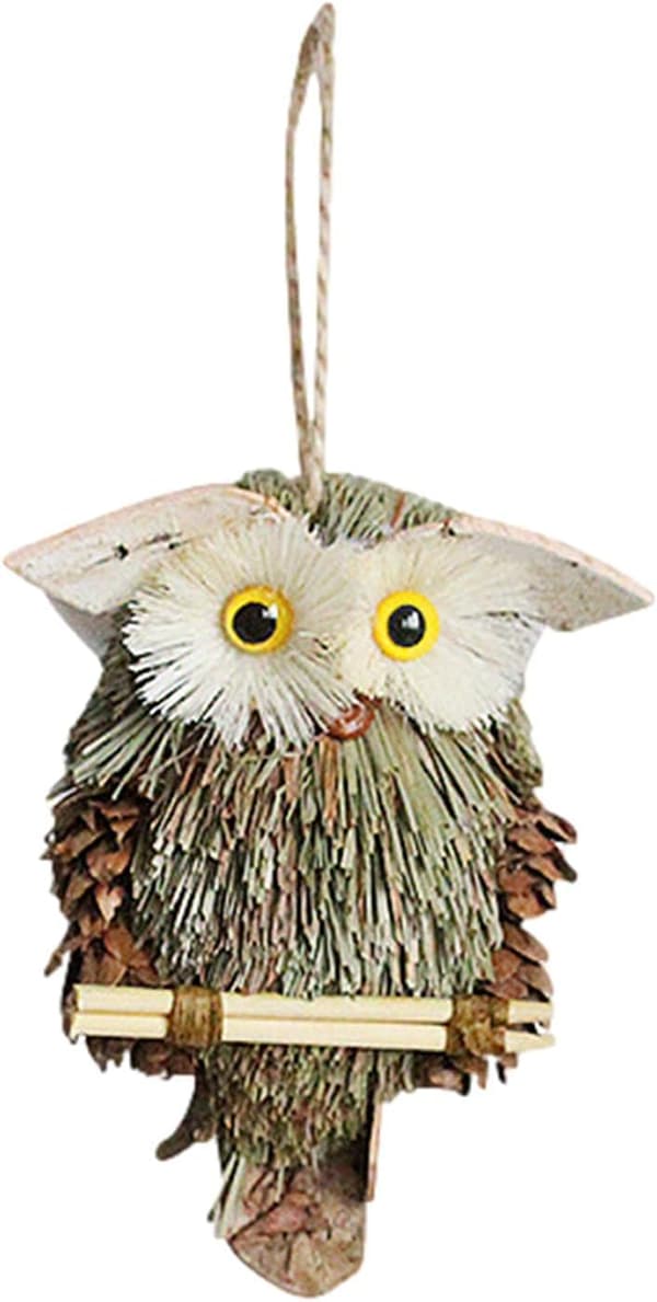 Uggla Hänge Macrame Väggdekor Vävda Uggla Jul Dekoration Cra