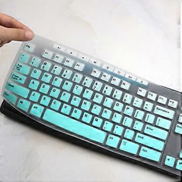 Tastaturfilm til K200 K260 K270 K275 Tastatur Silikone Støv- og Vandafvisende Beskyttelse Farverig blå Colorful blue