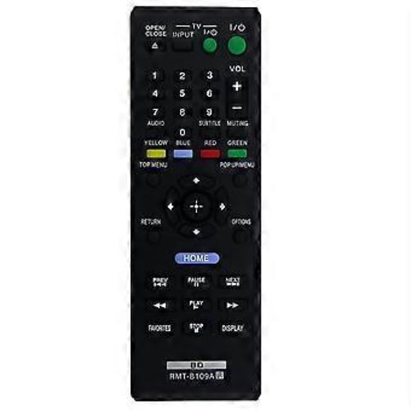 Fjernbetjening RMT-B109A erstatning for Sony DVD-afspiller BDP-S380 BDP-S580 BDP-S480 BDP-BX38 BDP-S280 BD