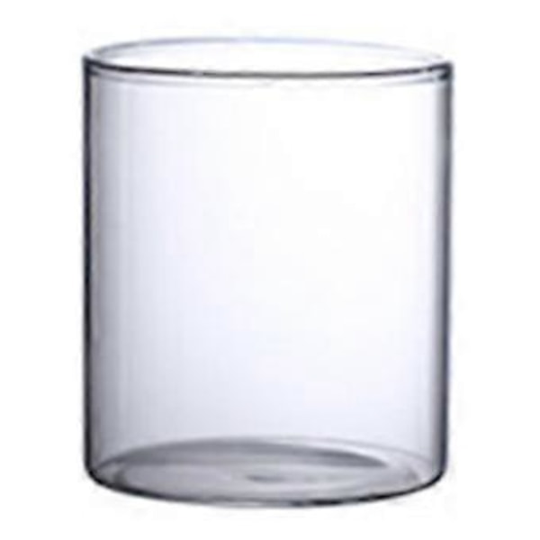 Klar Glasvas Blomvas Minimalistisk Glasvas Cylinderformad Blomvas för Bröllop Vardagsrum Dekorativ Gåva 10x12cm