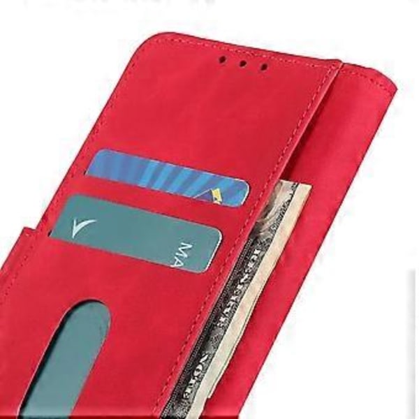 Retro Tekstur Læder Etui Til OnePlus CE 2 Lite 5G Red
