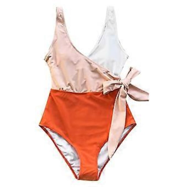 Dame Badedrakt Hel Drakt Wrap Fargeblokk Knyting i Siden (style6198)