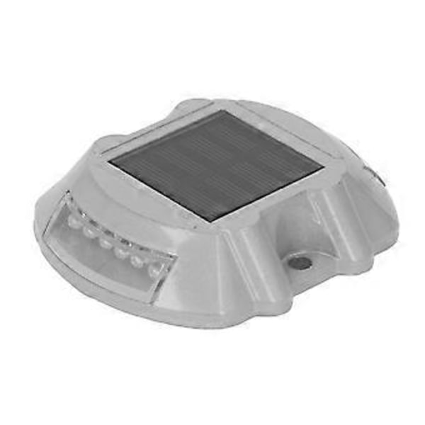 12LED Aurinkovoimalla Toimiva Ajotien Kannen Valo IP68 Vedenpitävä Aurinkovoimalla Toimiva Ajotien Telakkalamppu Jalkakäytävälle Puutarhaan 600mAH Keltainen Valo