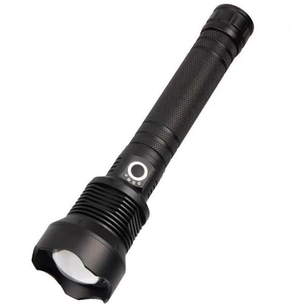 Ultrastark LED-ficklampa, Justerbar Zoombar Vattentät USB