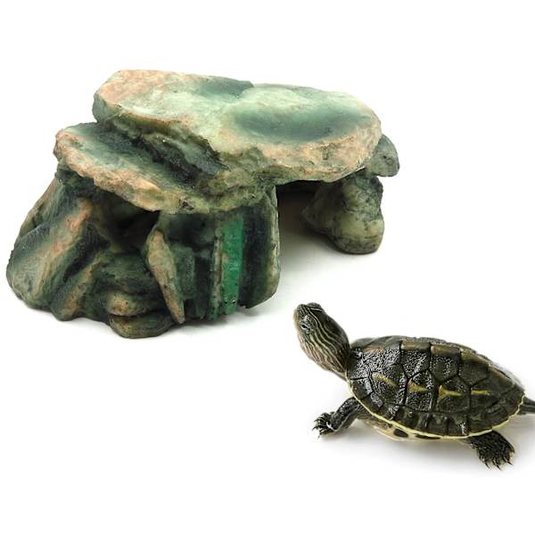 Firben Smådyr Skjulested Hule Resin Akvarium Fisk Tank Landskab