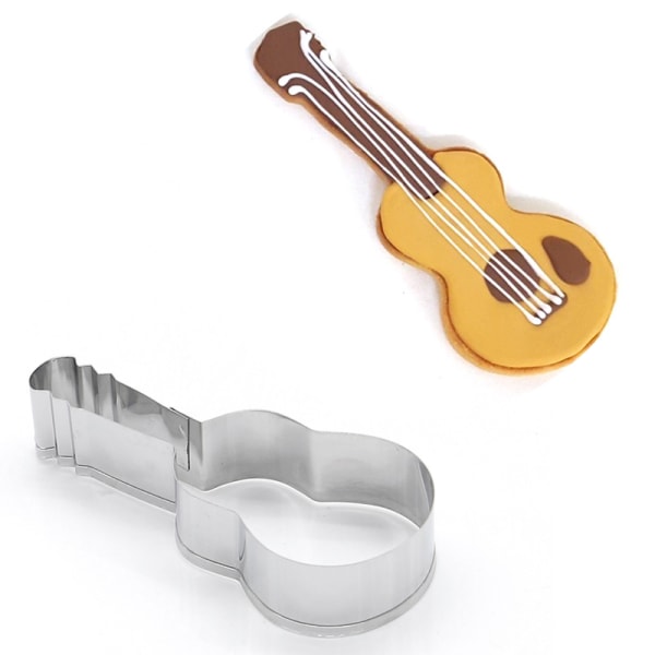 Gitarformet kakeform, 9,1 * 4,2 cm julekakeform
