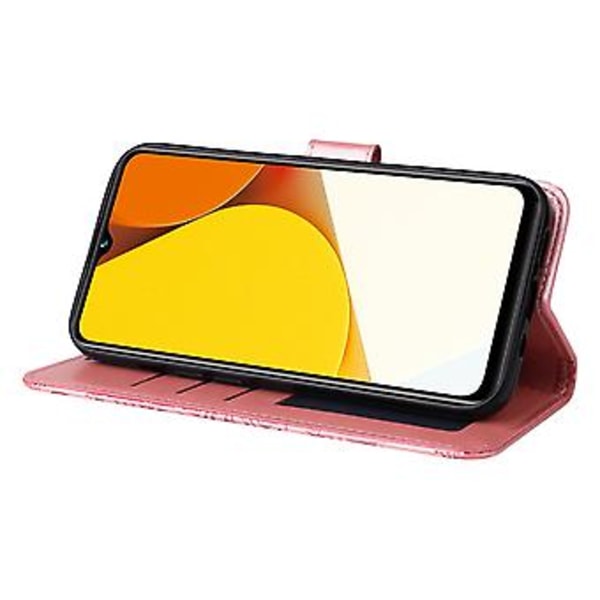 Solros Läder Telefonfodral För vivo Y35 4G / Y22s / Y22 Rose Gold