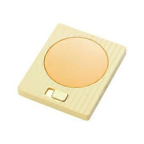 Effektiv Koppvarmer Plate Bærbar Hjem Komfortabel Drikkevarmer Brikke Rask Oppvarming Drikkevarmer Pad Gul Yellow