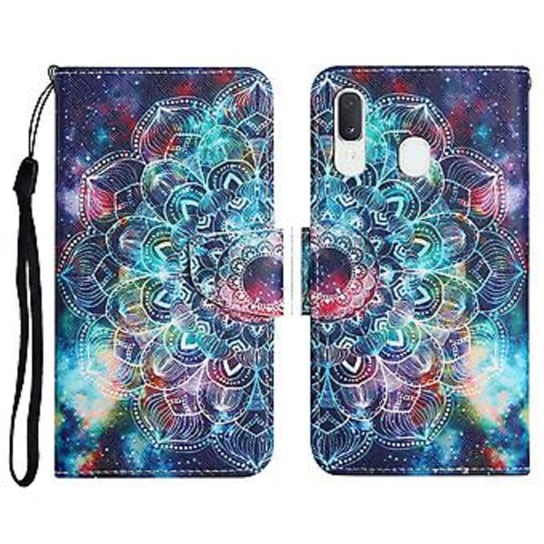 Målat Läderfodral För Samsung Galaxy A20e