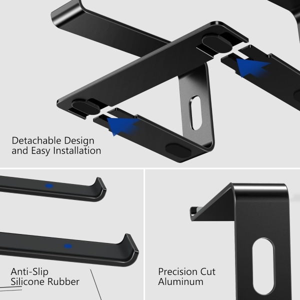 Laptopstativ, Ergonomisk Laptopstativ, Laptopstativ i aluminium Comp