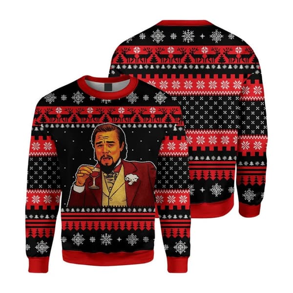 Juletrøje Pullover til mænd, 3D digital print Crew Neck sweater top, efterår/vinter beklædning - EL3297 - Størrelse M M