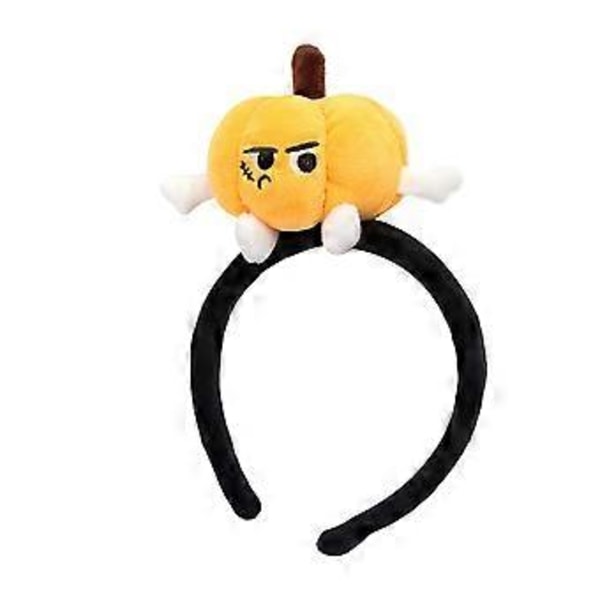 Unikt Tecknat Hårband Mjukt Tyg Hårprydnad Huvudbonader Perfekt För Vardagsbruk Temafester Eller Festivaloutfits pumpkin headband