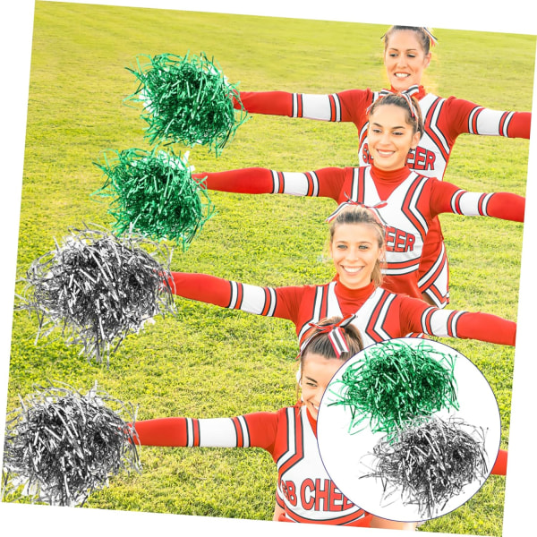 24 st Cheerleader Bollar Metallic Cheerleader Pompoms Cheer Po