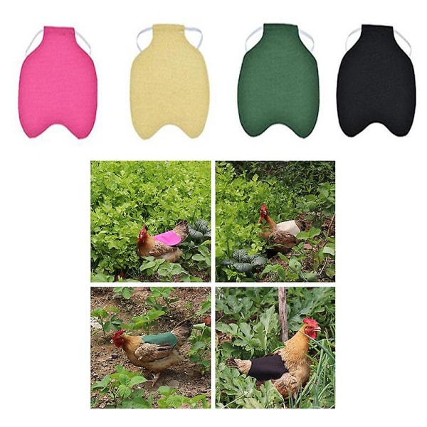 5 Pack Chicken Saddle Hen Apron Feather Fixer Wing Back Protector