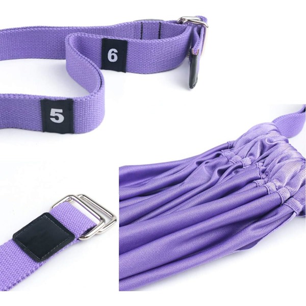 Stretch Yoga Strap - Polyester Cotton Yoga Strap - Inversion Stretch