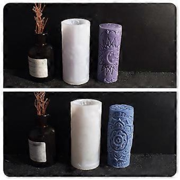 3D Silikone Håndværksforme til Rumdekorationer Lysfremstilling Silikoneform Bagning Håndstøbningsforme Lysforme relief flowers
