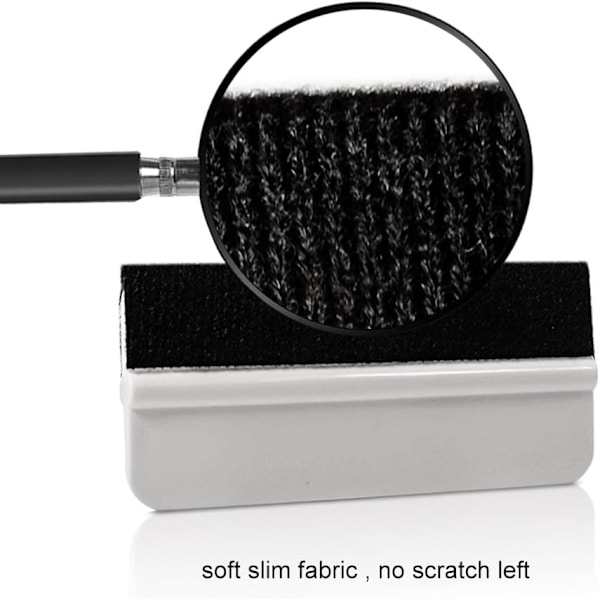 2 stk squeegee med fiberkant for bilvinylinnpakning, slitesterk W