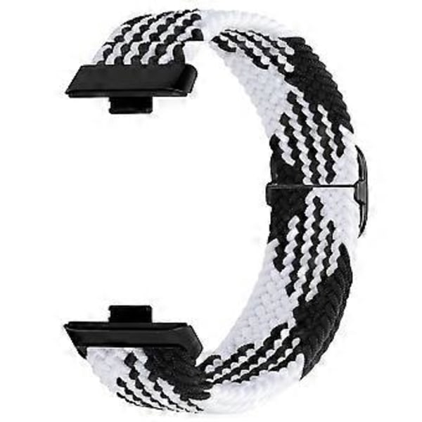 Justerbar flettet nylon urrem i vævet stil til Huawei Watch Fit 3 Style D