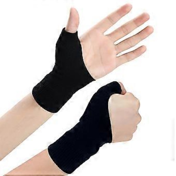 Håndleds- og tommelfingerstøtte kompressionshandsker, gigt, skinne til lindring af smerter i håndled, tommelfingerled (style1952)