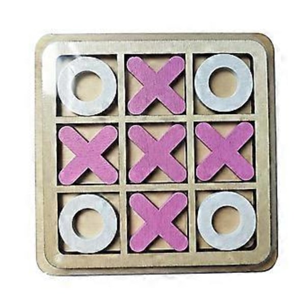 Tic TAC Toe Bordspill Brikker Kryss og Bolle for Utendørs Innendørs Voksen()