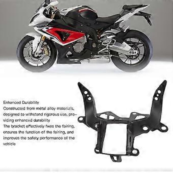 Øvre frontkåpebrakett, metalllegering, robust struktur, frontlyktkåpebrakett for S1000RR 2010 til 2014