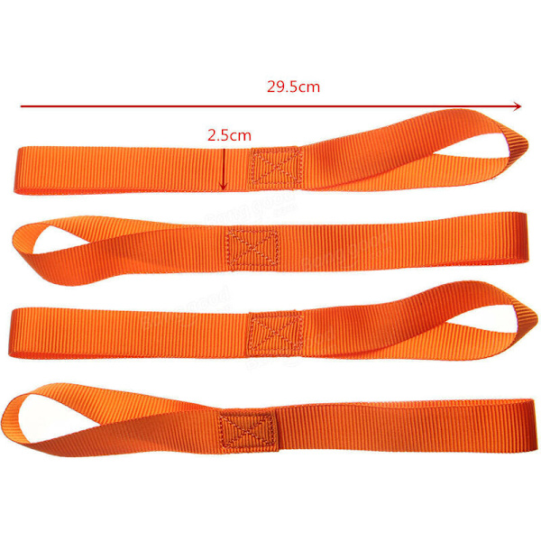 10 stk 11,6 tommers myke spenne-stropper, 100 kg lastekapasitet, 500 kg bruddstyrke