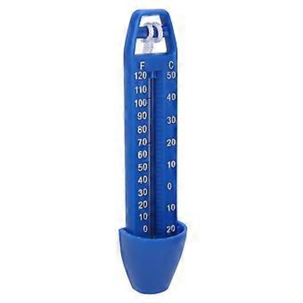 Flydende pooltermometer vandtermometer med snor til swimmingpool spa badekar