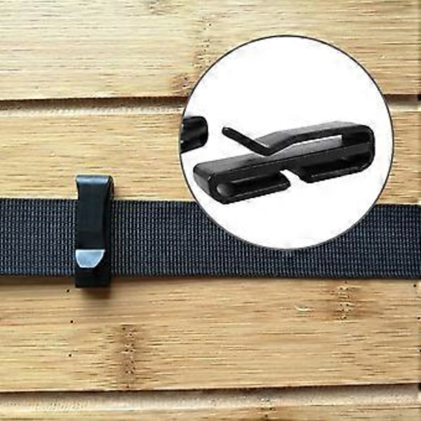 20 st Plastband Ändklämma Snabbspänne Fäste Spännen för Ryggsäck Väska Remhantering Lätt att Använda 38MM 38MM