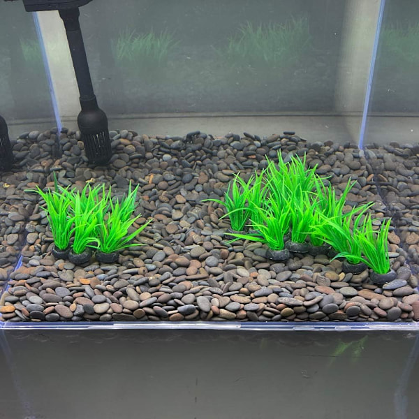20 stk. 9 cm Høje Små Akvarie Plastik Kunstige Planter til Guldfisk