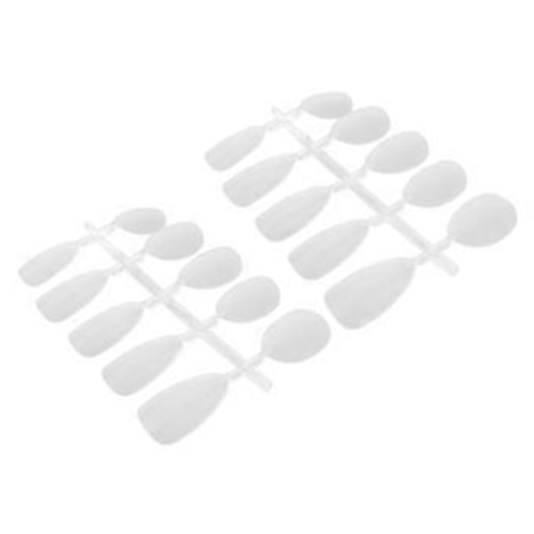 100 stk. Matte Negltipper Profesjonell Hjemmesalong DIY Full Dekning Falsk Negltipp for Neglekunstner Nybegynner