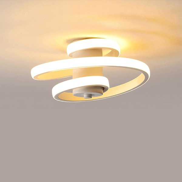 Moderni LED-kattovalaisin, 18w luova spiraalimainen kattovalaisin, lämmin