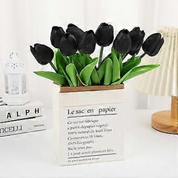 10 stk. PU Kunstige Tulipaner Kunstige Tulipaner Blomsterarrangement Buket Materialer