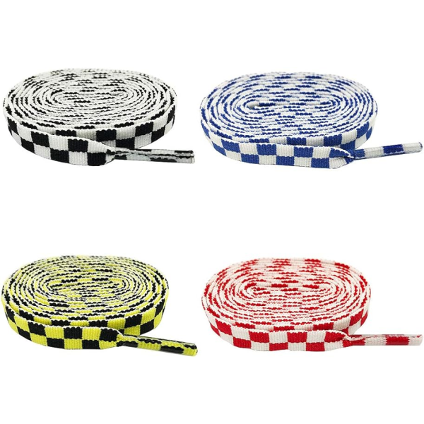 4 par mosaik trykte skolisser (4 farver), flade sko erstatter