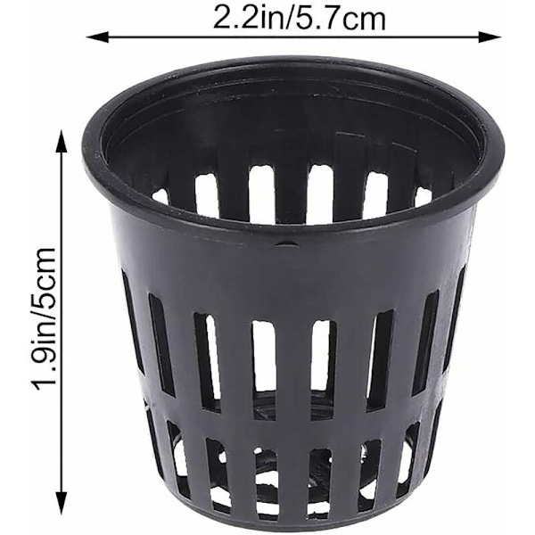 40 stk. 2 tommer Net Potte til Hydroponisk Have Net Kop Potter Plastik