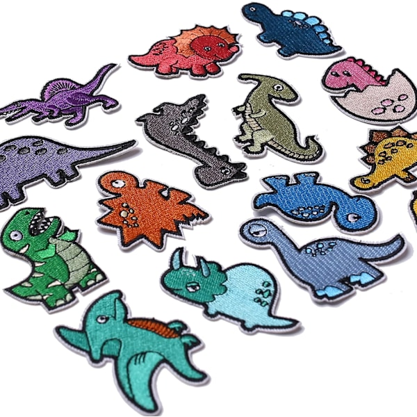 15 stk. stryge-på-patches sy på eller stryge på patches til tøj, D