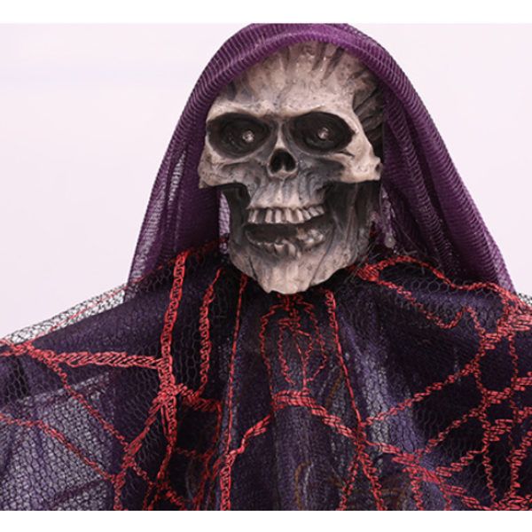 Violetti riippuva haamu Halloween-koriste - Riippuva ruohonleikkuri - Hallo