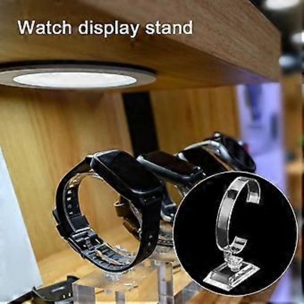 Urvisningsställ 5 st Plast Armbandsur Visningshållare Armband Urvisningsställ Stativ för Män Hem eller Butiksbruk, Transparent