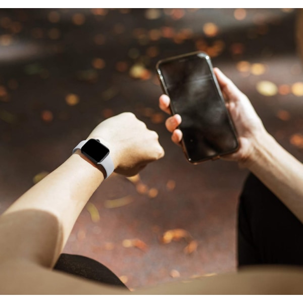 Kompatibel med Apple Watch76-rem, iwatch8-spänne i silikon